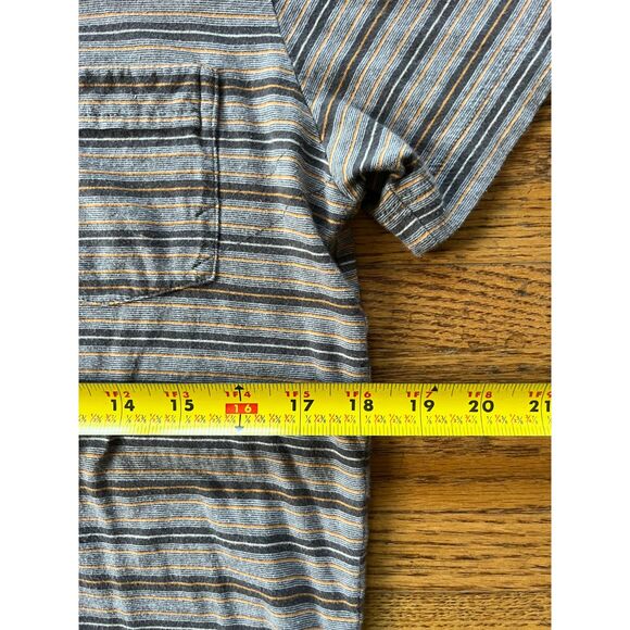 BILLY REID Brown Stripe Short Sleeve 100% Cotton Polo Shirt Top  Mens Size Small - Picture 7 of 7